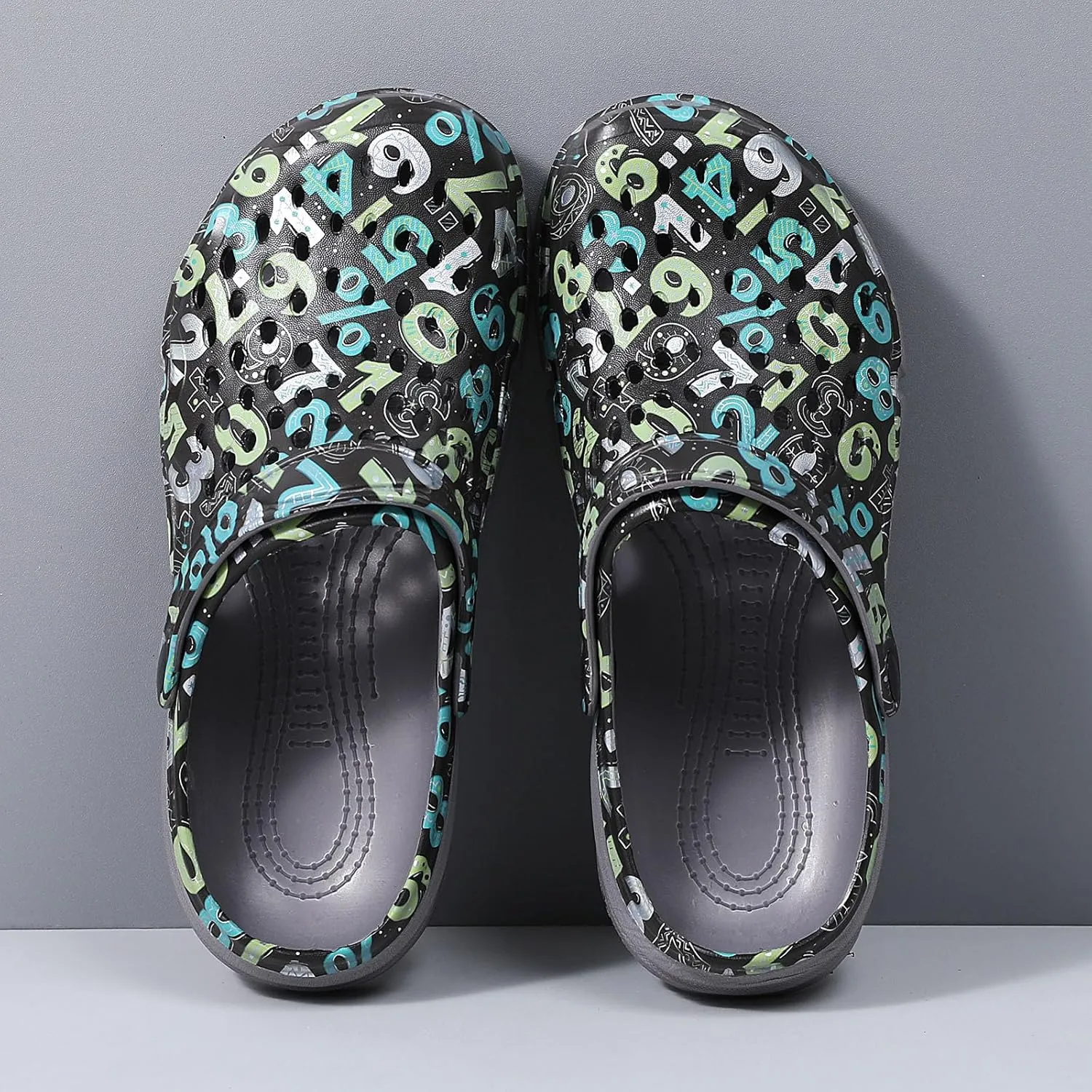 SECHRITE Clogs for Men Garden Shoes Water Sandals Mens Mules and Clogs Shower Slippers Waterproof Summer Slides
