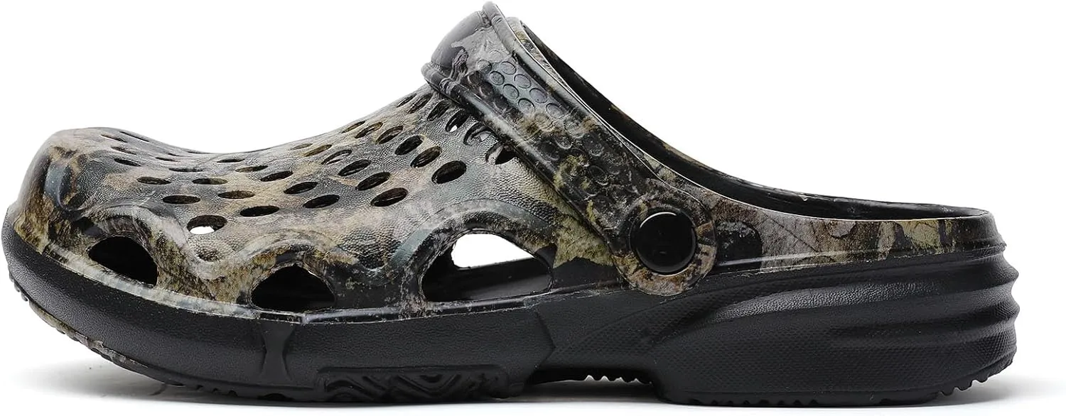 SECHRITE Clogs for Men Garden Shoes Water Sandals Mens Mules and Clogs Shower Slippers Waterproof Summer Slides
