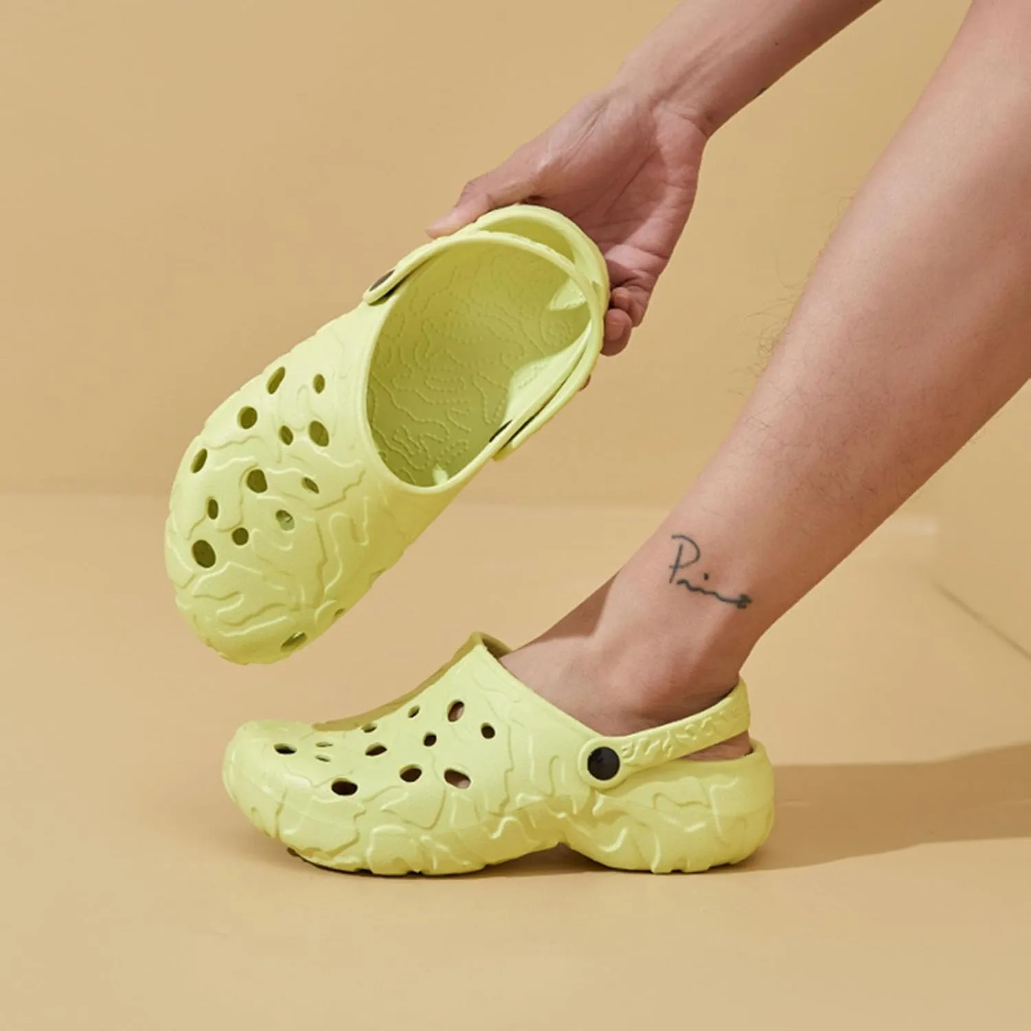 SECHRITE Clogs for Men Rubber Garden Shoes Lightweight Clogs for Men Slip On Mules for Summer - River Edge