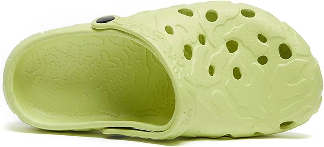 SECHRITE Clogs for Men Rubber Garden Shoes Lightweight Clogs for Men Slip On Mules for Summer - River Edge