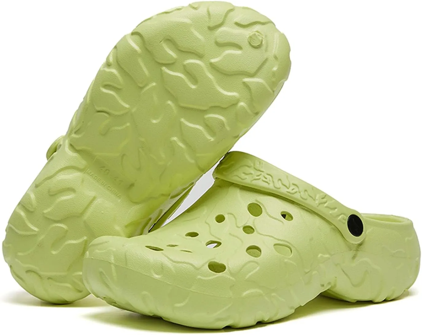 SECHRITE Clogs for Men Rubber Garden Shoes Lightweight Clogs for Men Slip On Mules for Summer - River Edge