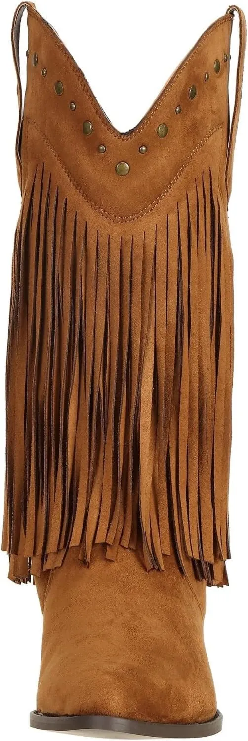 SheSole Women's Cowboy Boots Fringe Western Boots