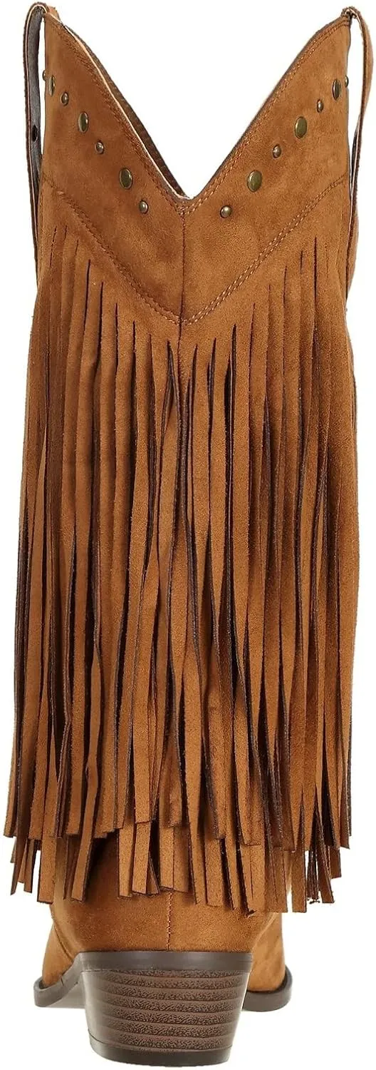 SheSole Women's Cowboy Boots Fringe Western Boots
