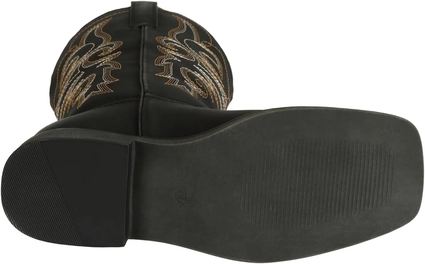 SheSole Women's Wide Width Cowboy Boots Square Toe Mid Calf Western Cowgirl Boots