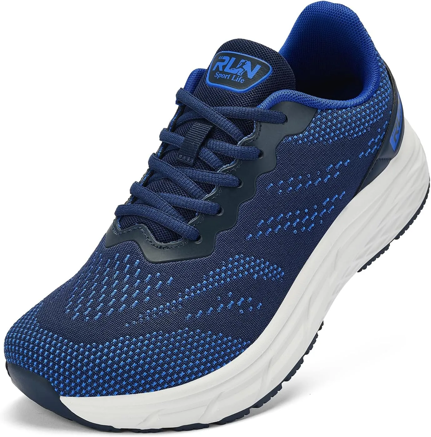 Slow Man Wide Toe Box Shoes for Men - Cushioned Road Running Shoe Non Slip Mens Walking Sneakers for Wide Feet Comfortable Athletic Gym Workout Sneaker