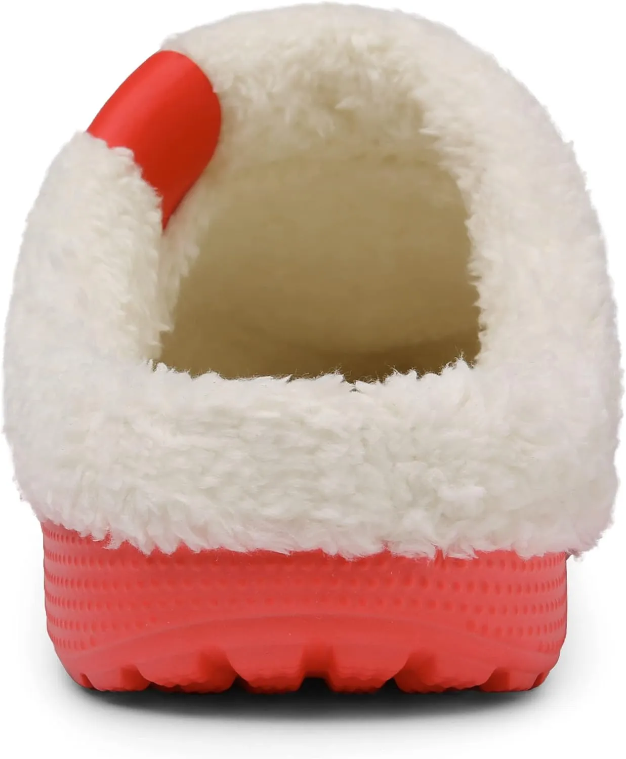 SMajong Mens Fur Lined Clogs Womens Waterproof Slippers Garden Shoes Winter Warm Plush Home House Slippers Indoor Outdoor Mules