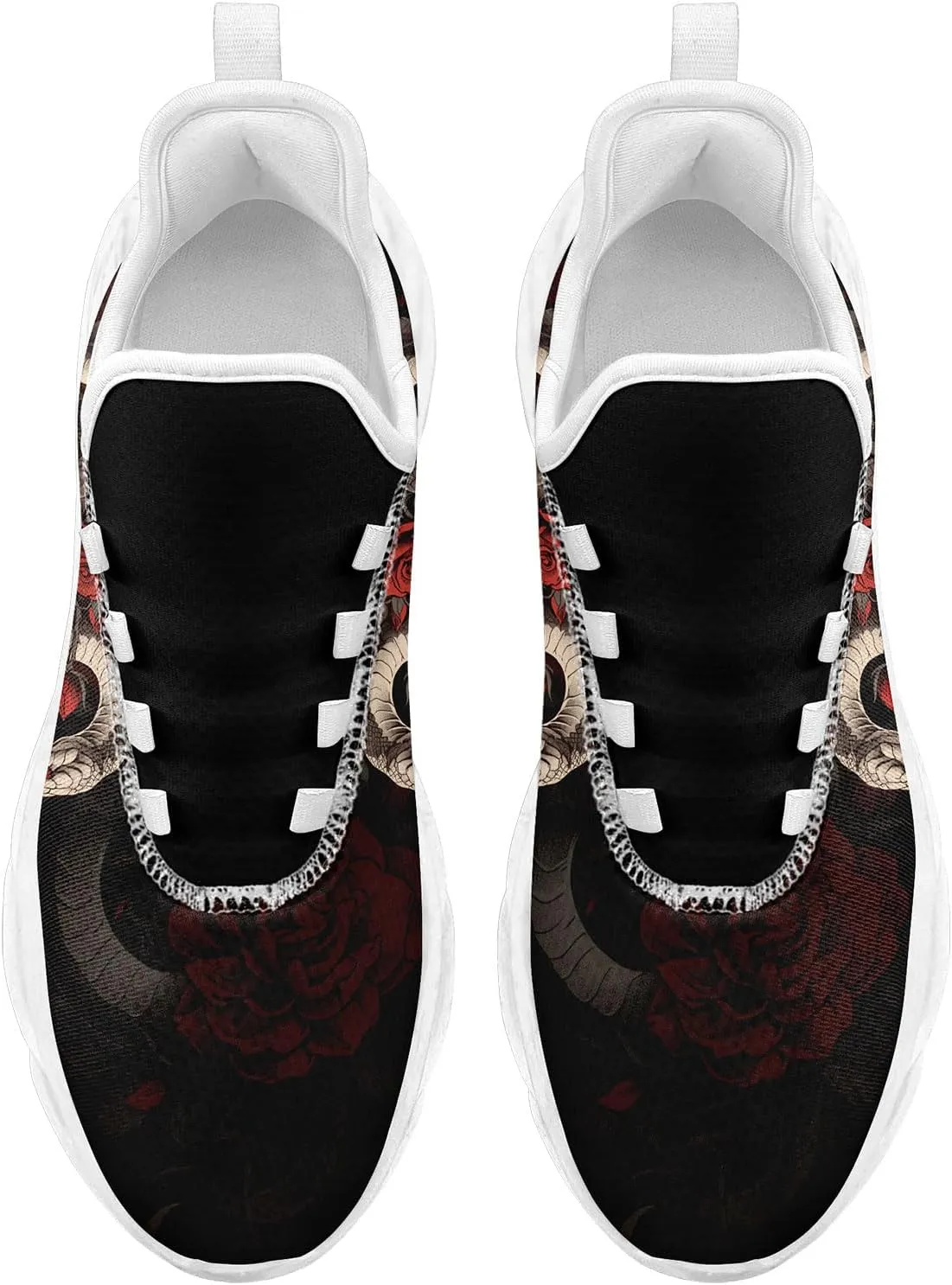 Snake Fashion Sneakers Running Shoes Comfortable Cushioned Walking Shoes for Women Men