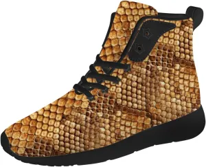 Snake Shoes for Men Women Snake Skin High Top Sneakers High Top Shoes Gifts for Women Men