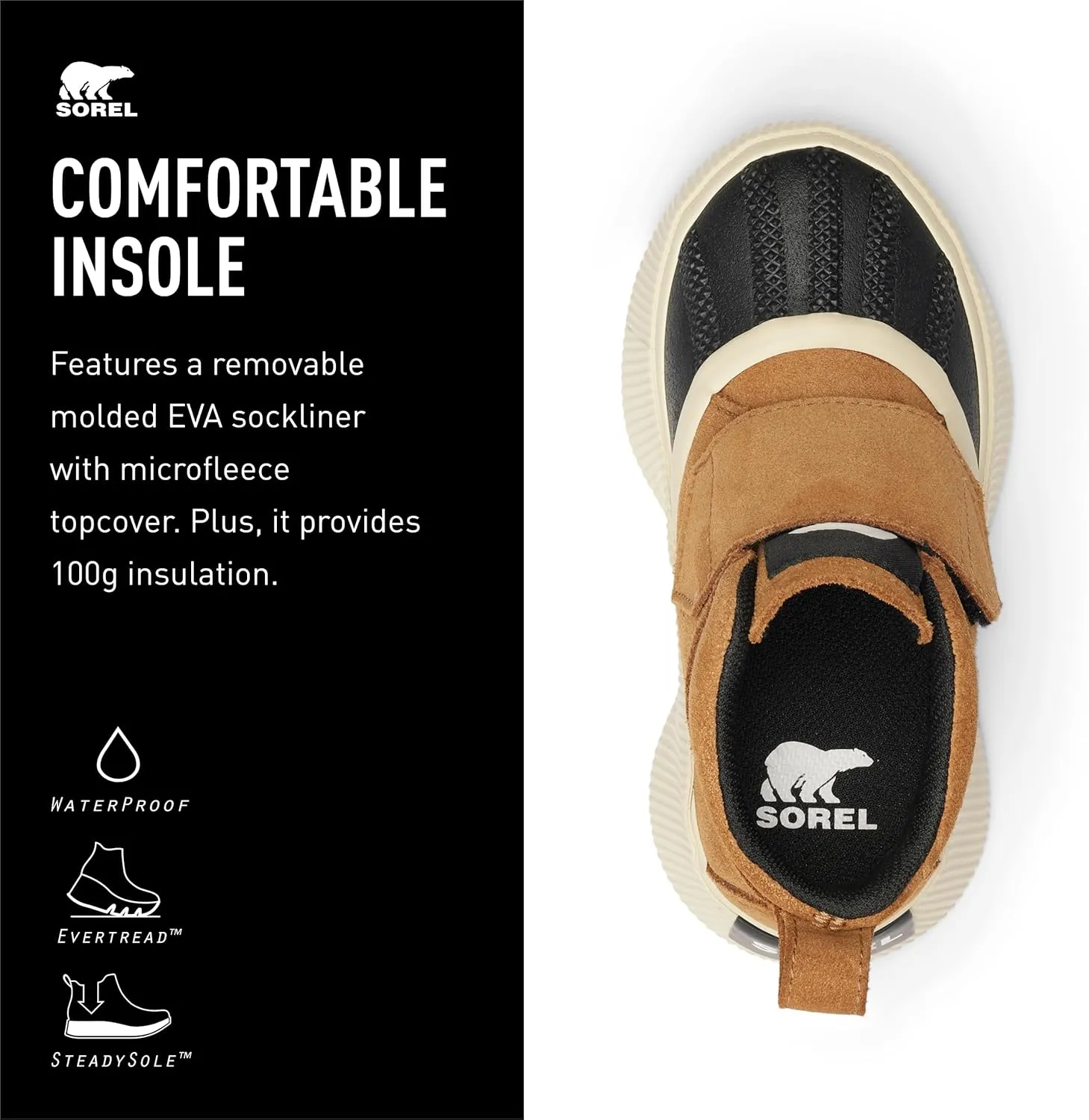 SOREL Children's Out N About lV Strap Waterproof Boot