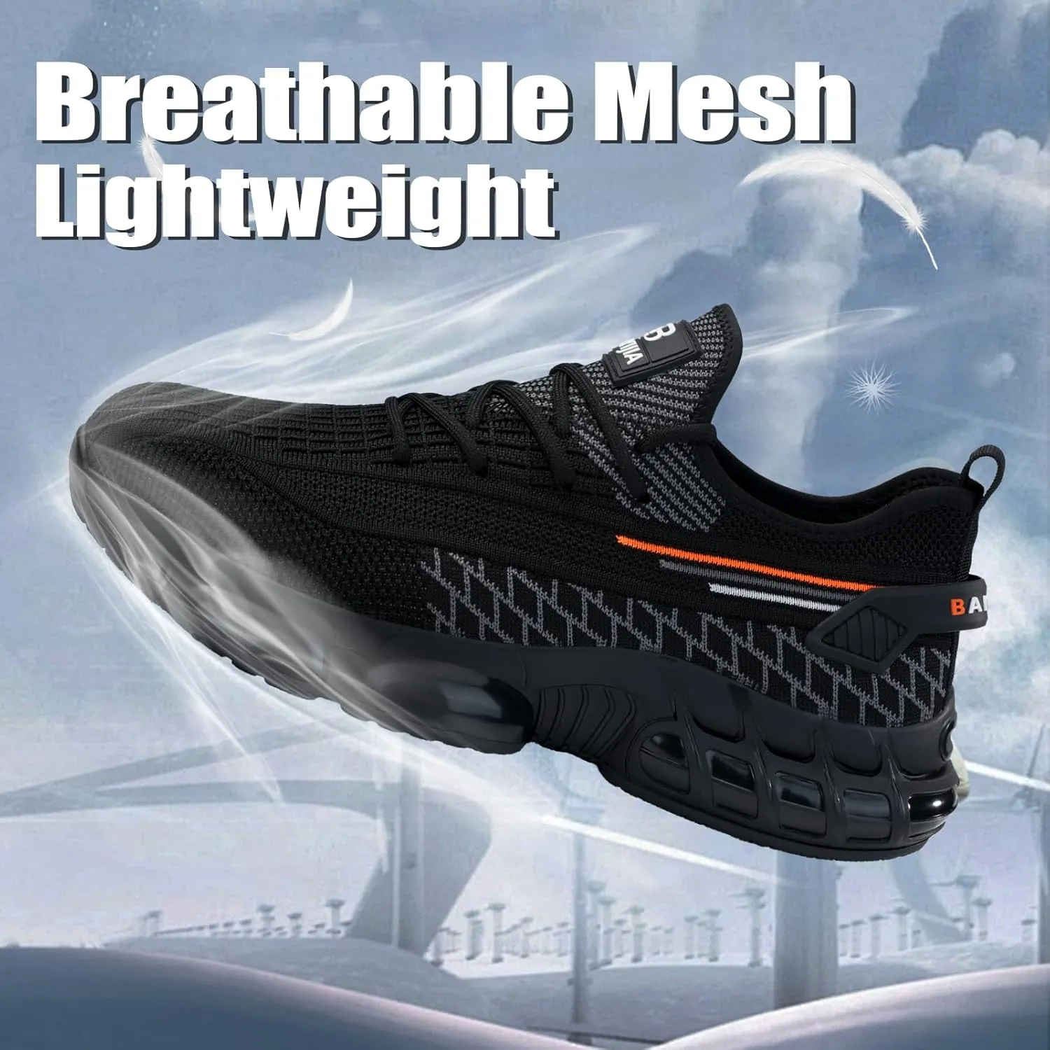 Steel Toe Shoes for Men Lightweight Work Shoes Construction Industrial Work Tennis Shoes Safety Shoes Comfortable Steel Toe Sneakers for Men Women