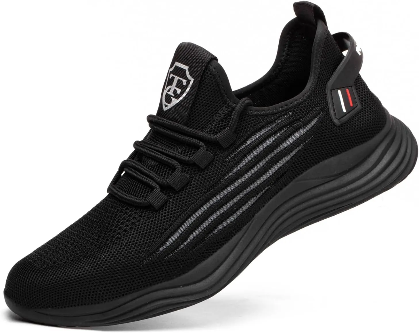 Steel Toe Shoes for Men Lightweigt Work Shoes Non Slip Comfortable Safety Shoes Puncture Proof Steel Toe Sneakers