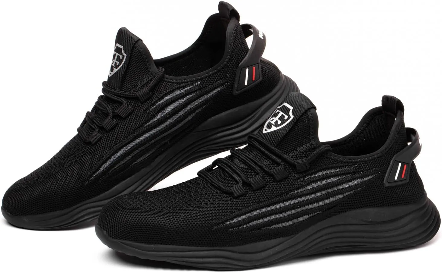 Steel Toe Shoes for Men Lightweigt Work Shoes Non Slip Comfortable Safety Shoes Puncture Proof Steel Toe Sneakers
