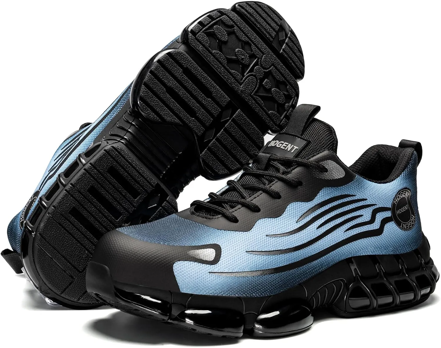 Steel Toe Shoes for Men Women Composite Toe Work Sneakers Indestructible Safety Tennis Shoes Lightweight Breathable Construction Sneakers Puncture Proof Air Cushion Ergonomic Design