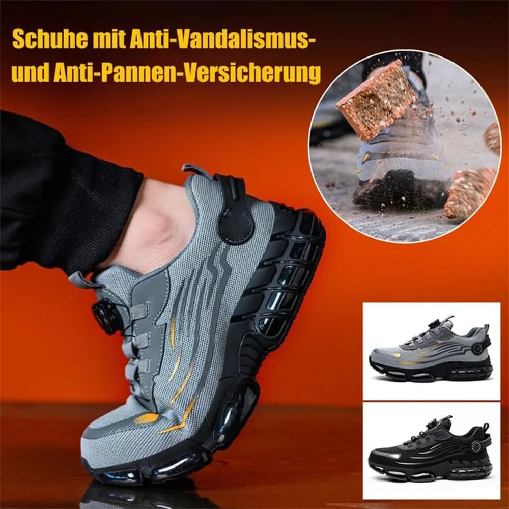 Steel Toe Shoes for Men Women Lightweight, Steel Toe Sneakers for Men Women Work Wide, Safety Air Cushioned Shoes
