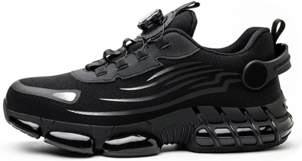 Steel Toe Shoes for Men Women Lightweight, Steel Toe Sneakers for Men Women Work Wide, Safety Air Cushioned Shoes