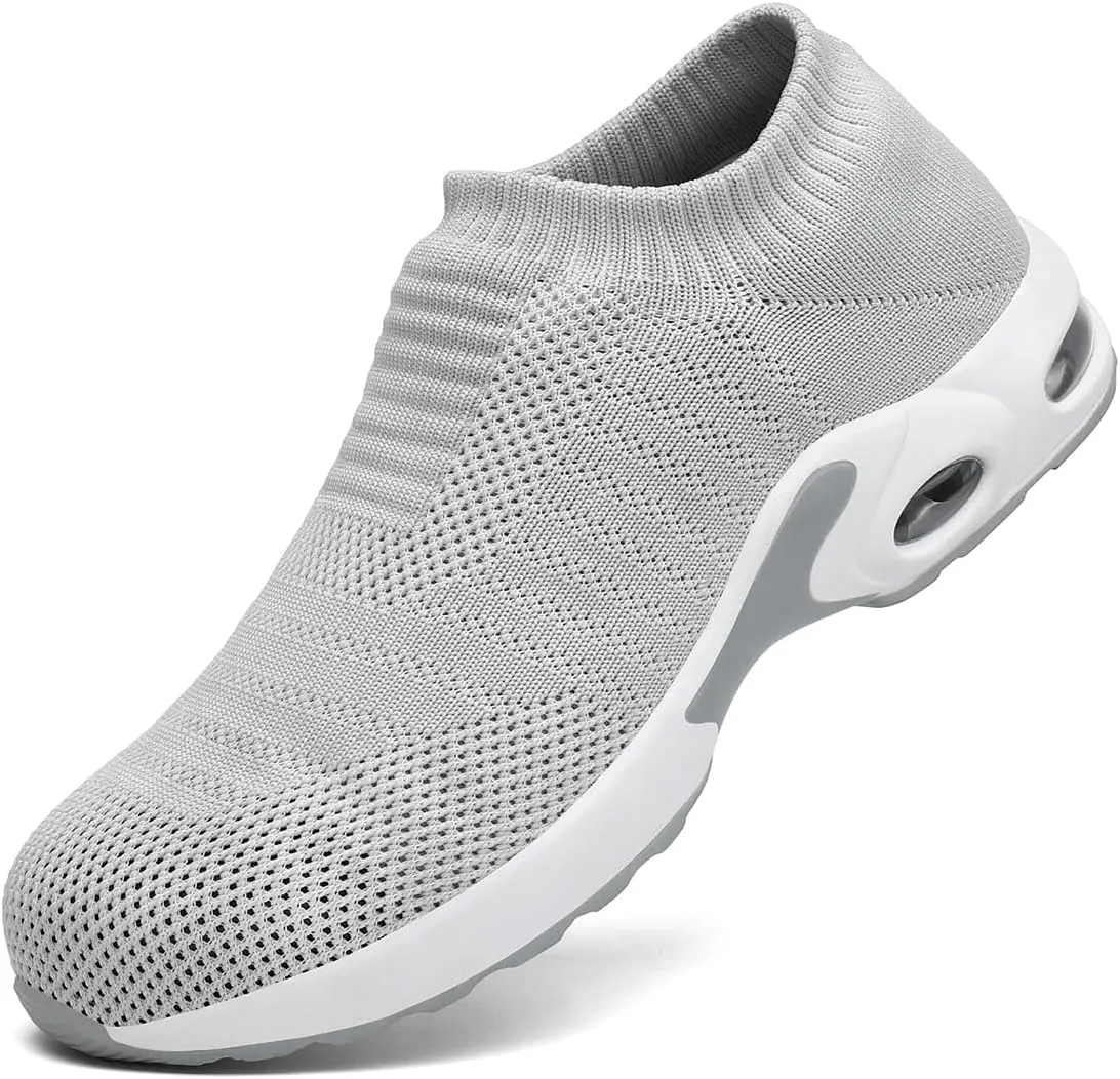 Steel Toe Shoes for Women with Arch Support, Lightweight Comfortable Work Safety Shoes Slip Resistant Indestructible Sneakers