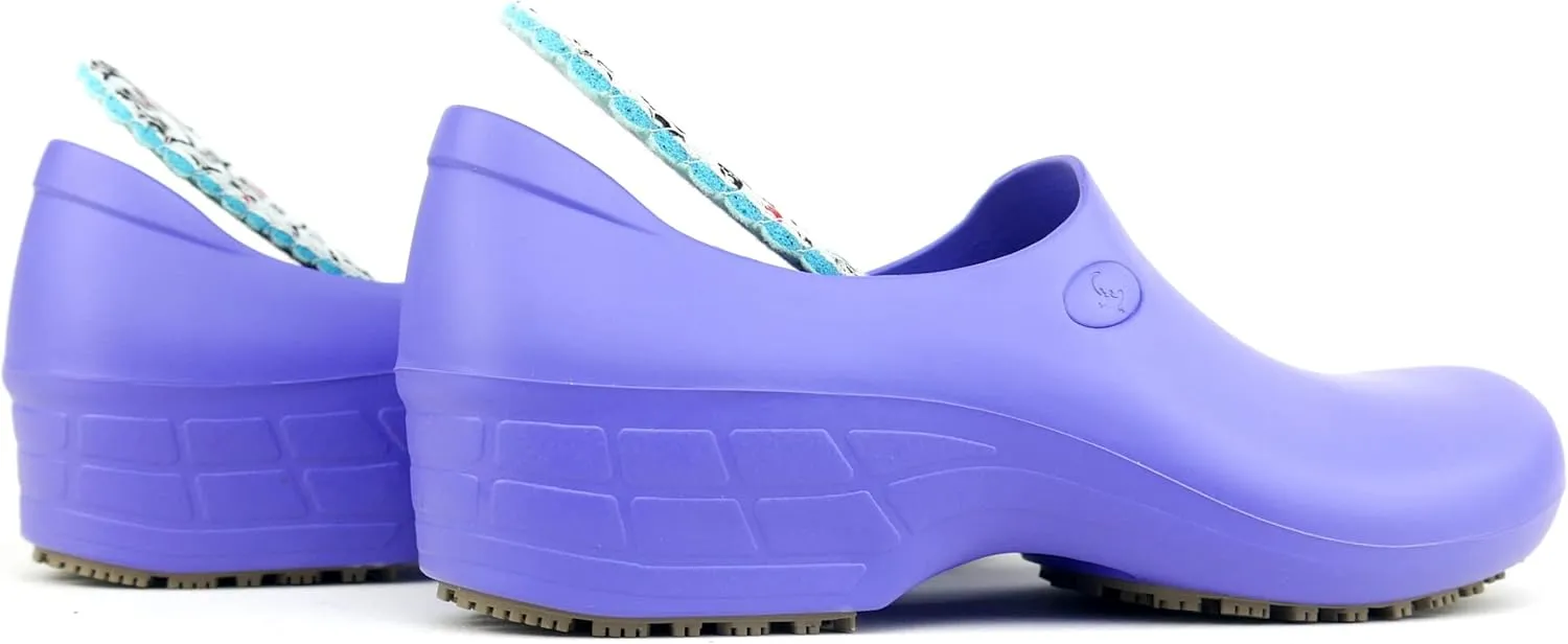 Sticky Nursing Shoes Women - Chefs - Kitchen - Nurses - Clogs for Work - Waterproof Non Slip
