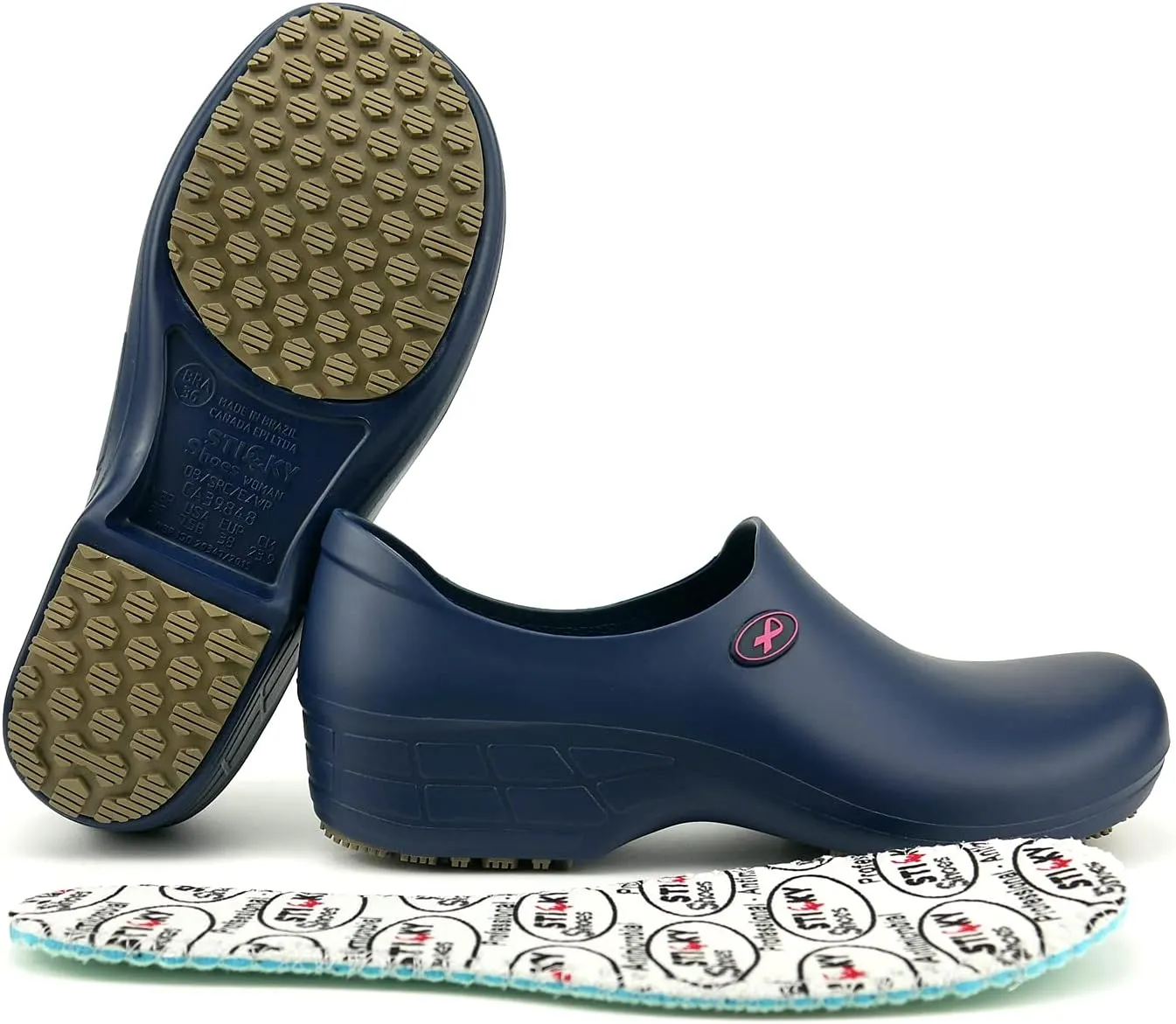 Sticky Nursing Shoes Women - Chefs - Kitchen - Nurses - Clogs for Work - Waterproof Non Slip