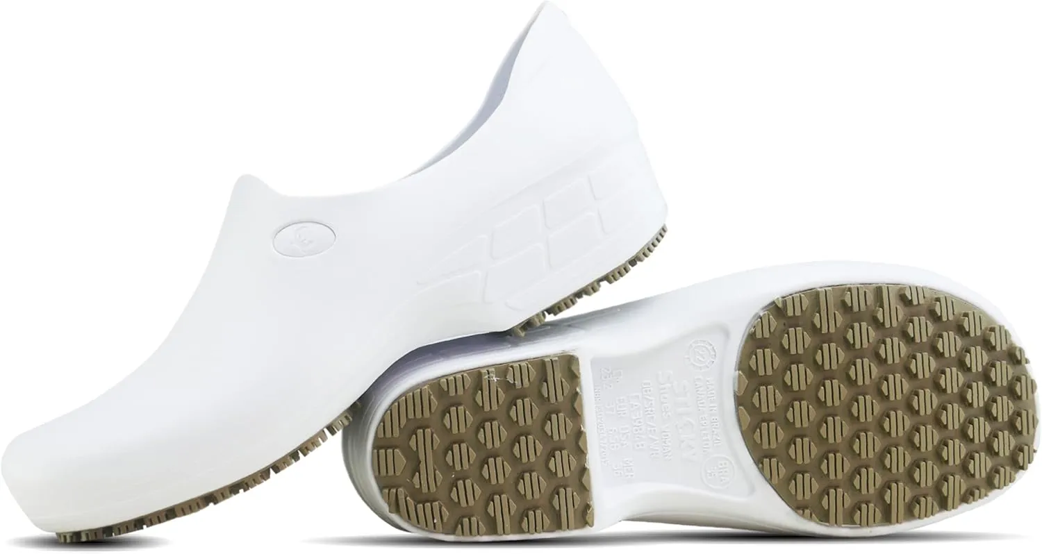 Sticky Nursing Shoes Women - Chefs - Kitchen - Nurses - Clogs for Work - Waterproof Non Slip