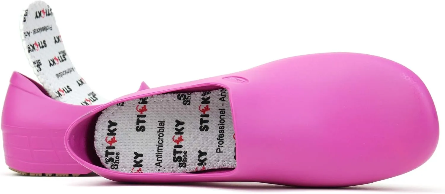 Sticky Nursing Shoes Women - Chefs - Kitchen - Nurses - Clogs for Work - Waterproof Non Slip