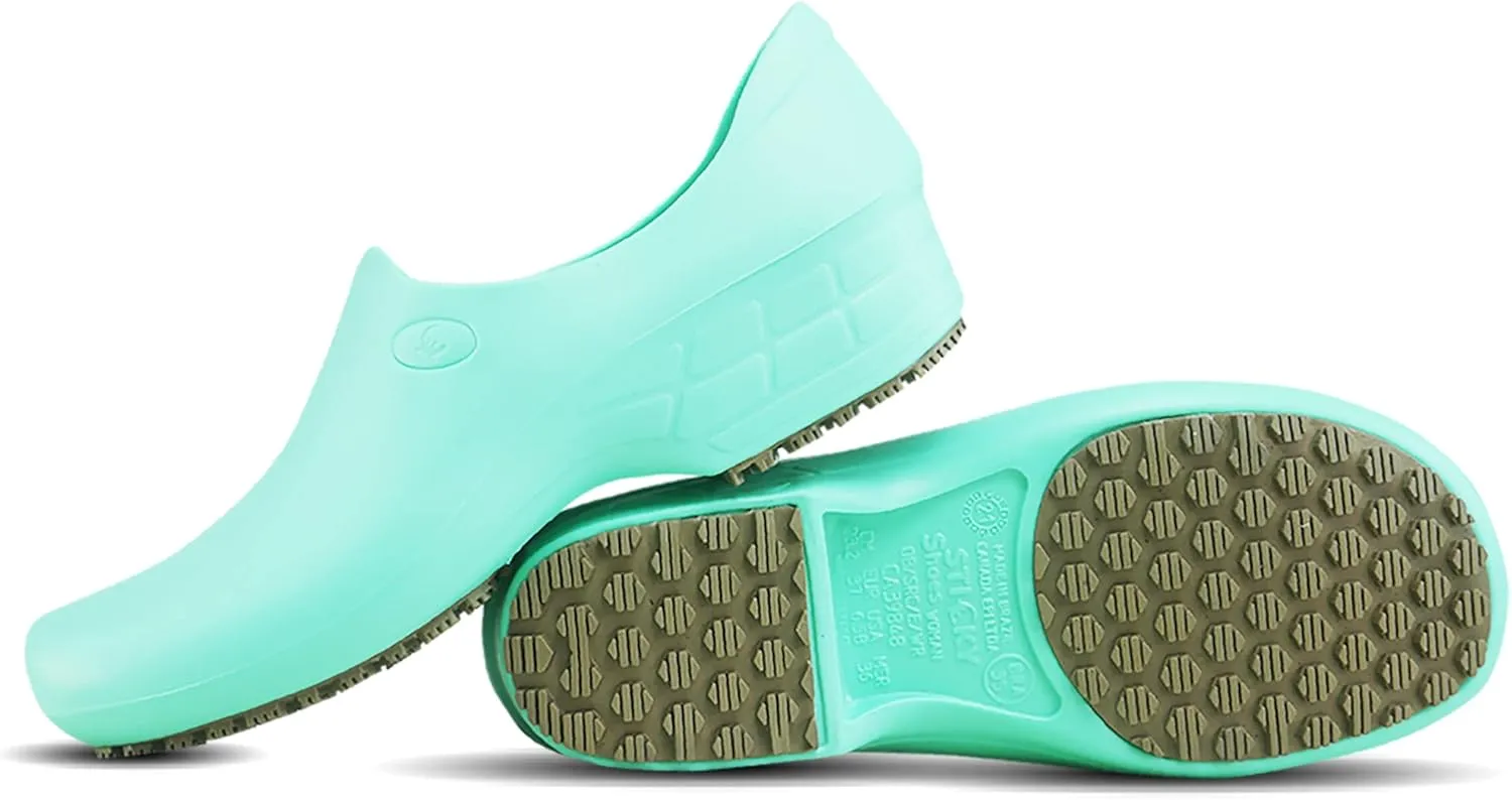 Sticky Nursing Shoes Women - Chefs - Kitchen - Nurses - Clogs for Work - Waterproof Non Slip