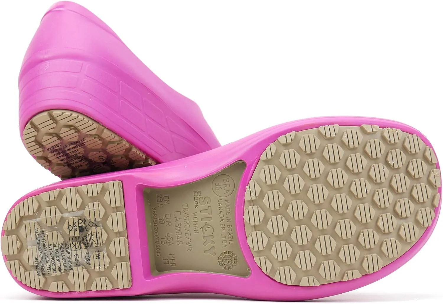 Sticky Nursing Shoes Women - Chefs - Kitchen - Nurses - Clogs for Work - Waterproof Non Slip