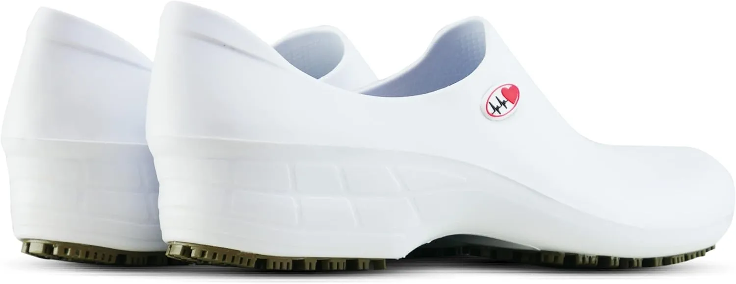 Sticky Nursing Shoes Women - Chefs - Kitchen - Nurses - Clogs for Work - Waterproof Non Slip