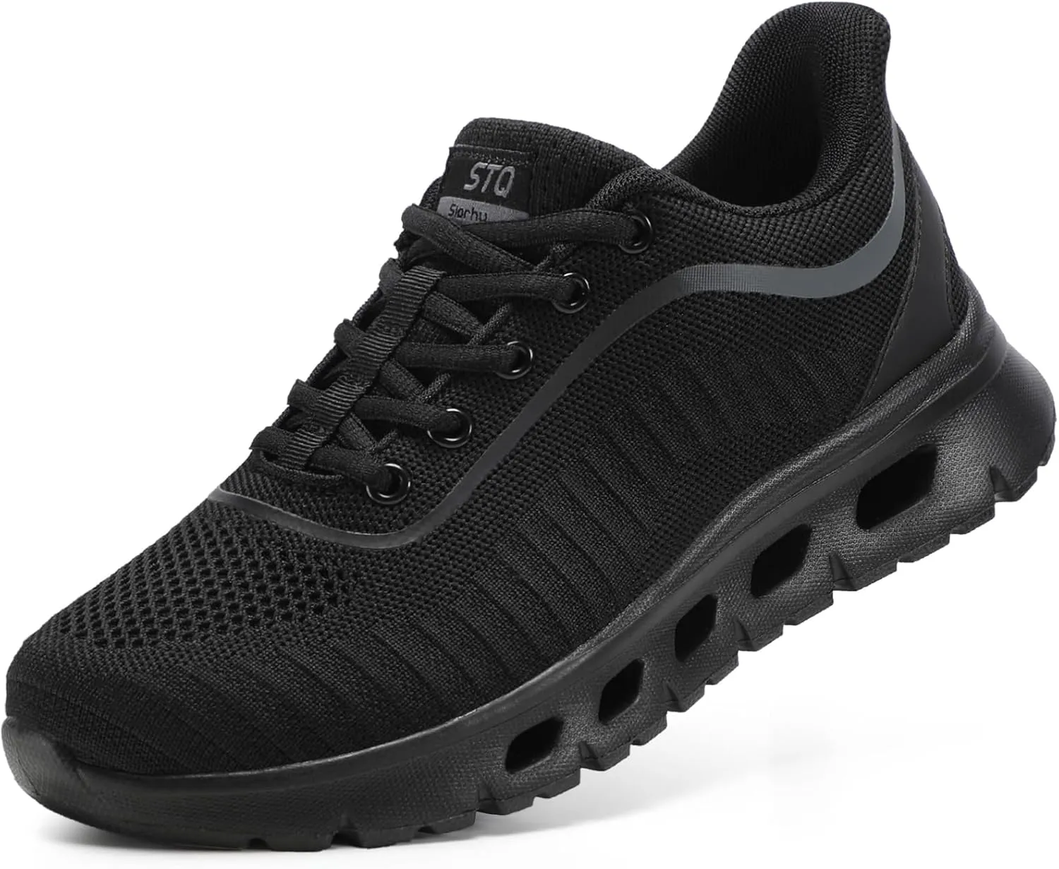 STQ Road Running Shoes for Womens Breathable Walking Tennis Sneakers Women Athletic Gym Workout Cushion Sport Training Fitness Cushioned Lightweight Comfort Plantar Fasciitis