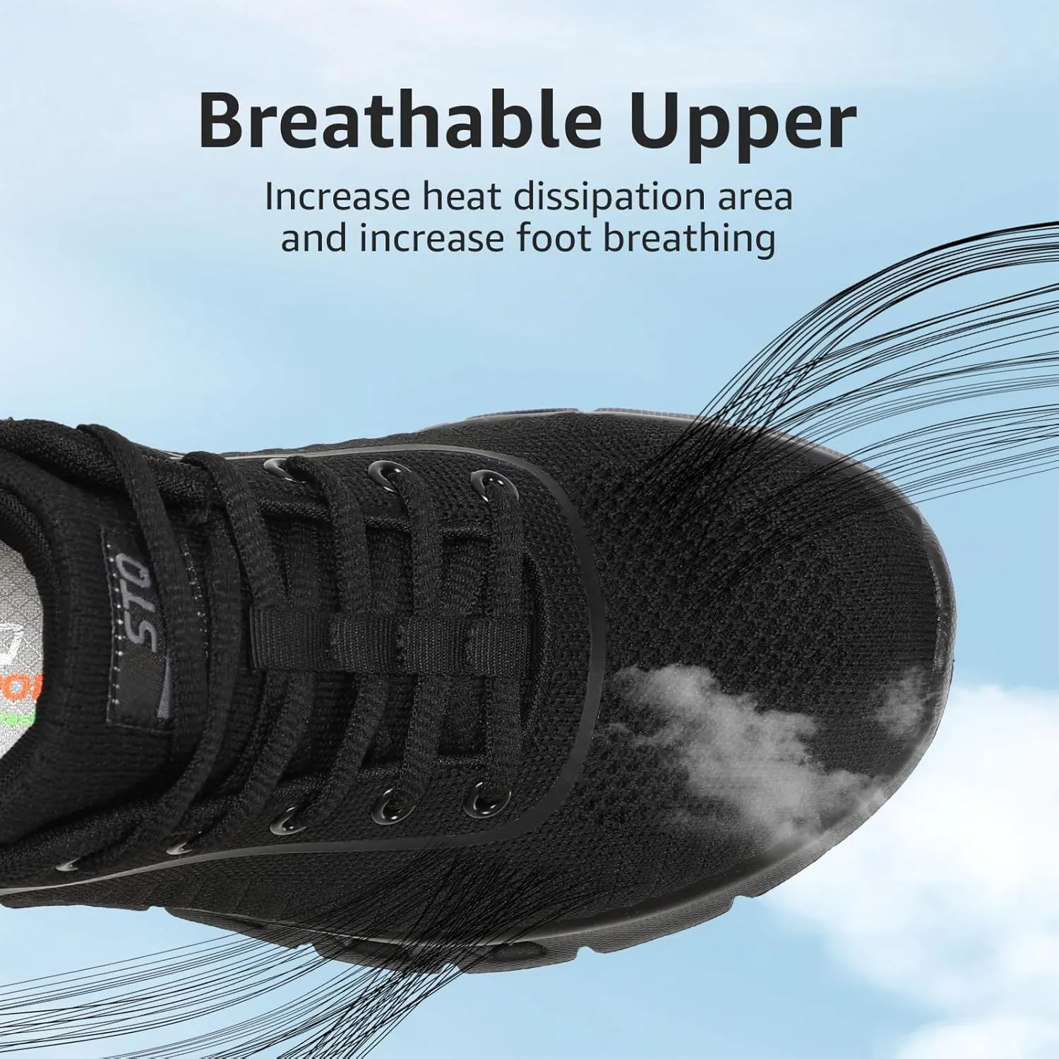 STQ Road Running Shoes for Womens Breathable Walking Tennis Sneakers Women Athletic Gym Workout Cushion Sport Training Fitness Cushioned Lightweight Comfort Plantar Fasciitis