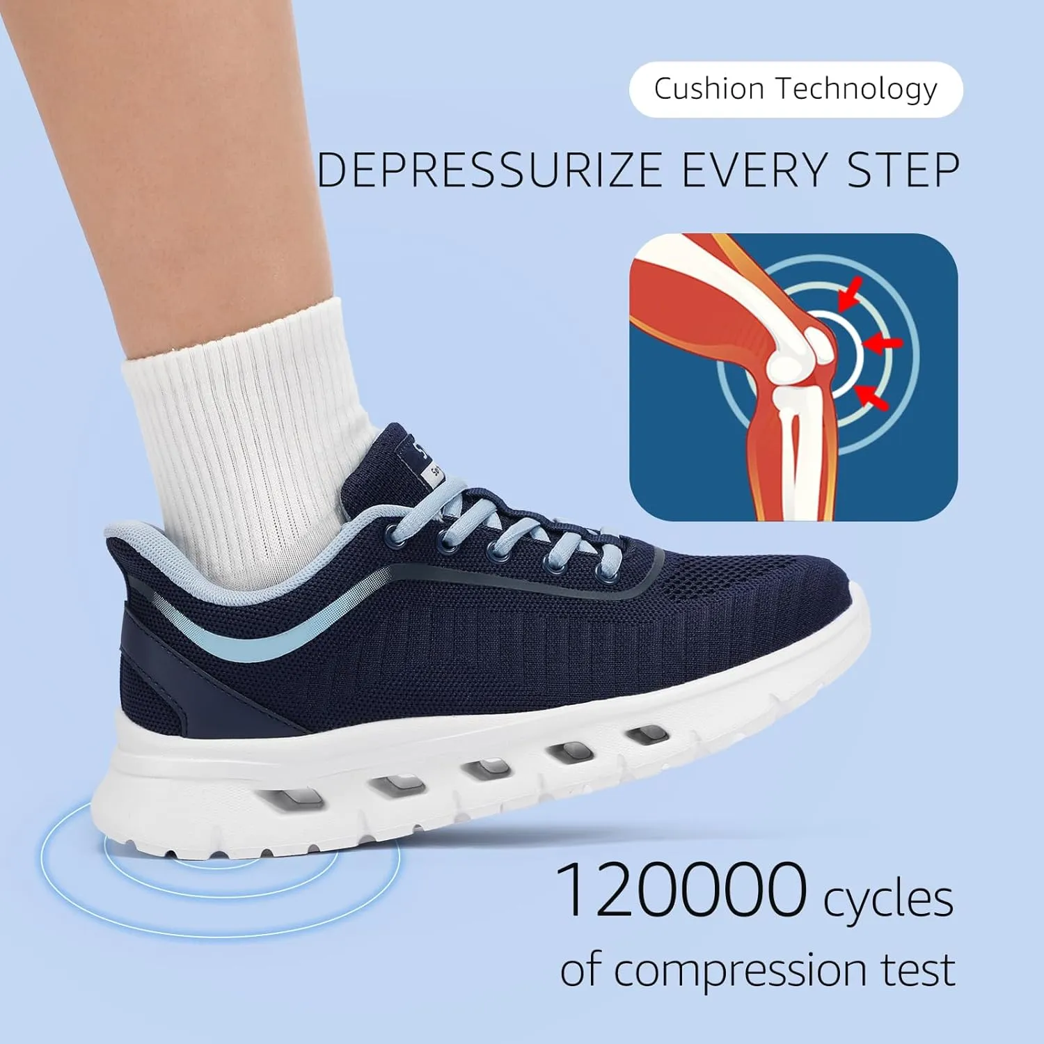 STQ Road Running Shoes for Womens Breathable Walking Tennis Sneakers Women Athletic Gym Workout Cushion Sport Training Fitness Cushioned Lightweight Comfort Plantar Fasciitis