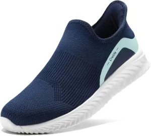STQ Slip on Sneakers Women Ladies Comfortable Arch Support Soft Breathable Lightweight Tennis Casual Nurse Maternity Elderly Comfort Standing Walking Travelling