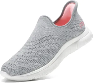STQ Slip on Sneakers Women Walking Shoes Orthopedic Tennis Arch Support Orthopedic Maternity Elderly Plantar Fasciitis Standing Comfort Workout Travelling