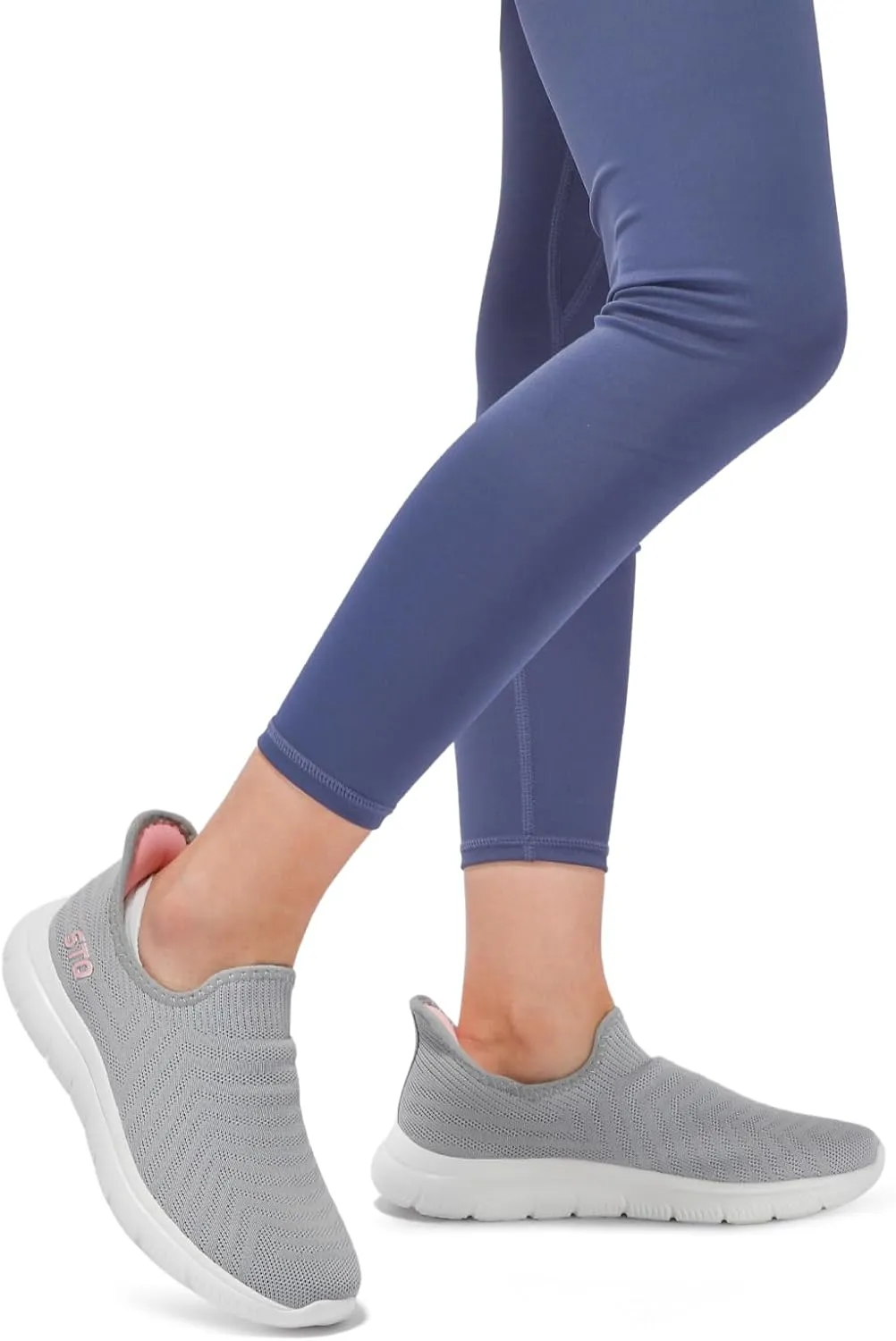 STQ Slip on Sneakers Women Walking Shoes Orthopedic Tennis Arch Support Orthopedic Maternity Elderly Plantar Fasciitis Standing Comfort Workout Travelling