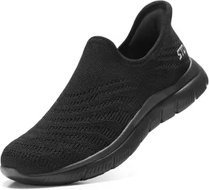 STQ Slip on Sneakers Women Walking Shoes Orthopedic Tennis Arch Support Orthopedic Maternity Elderly Plantar Fasciitis Standing Comfort Workout Travelling
