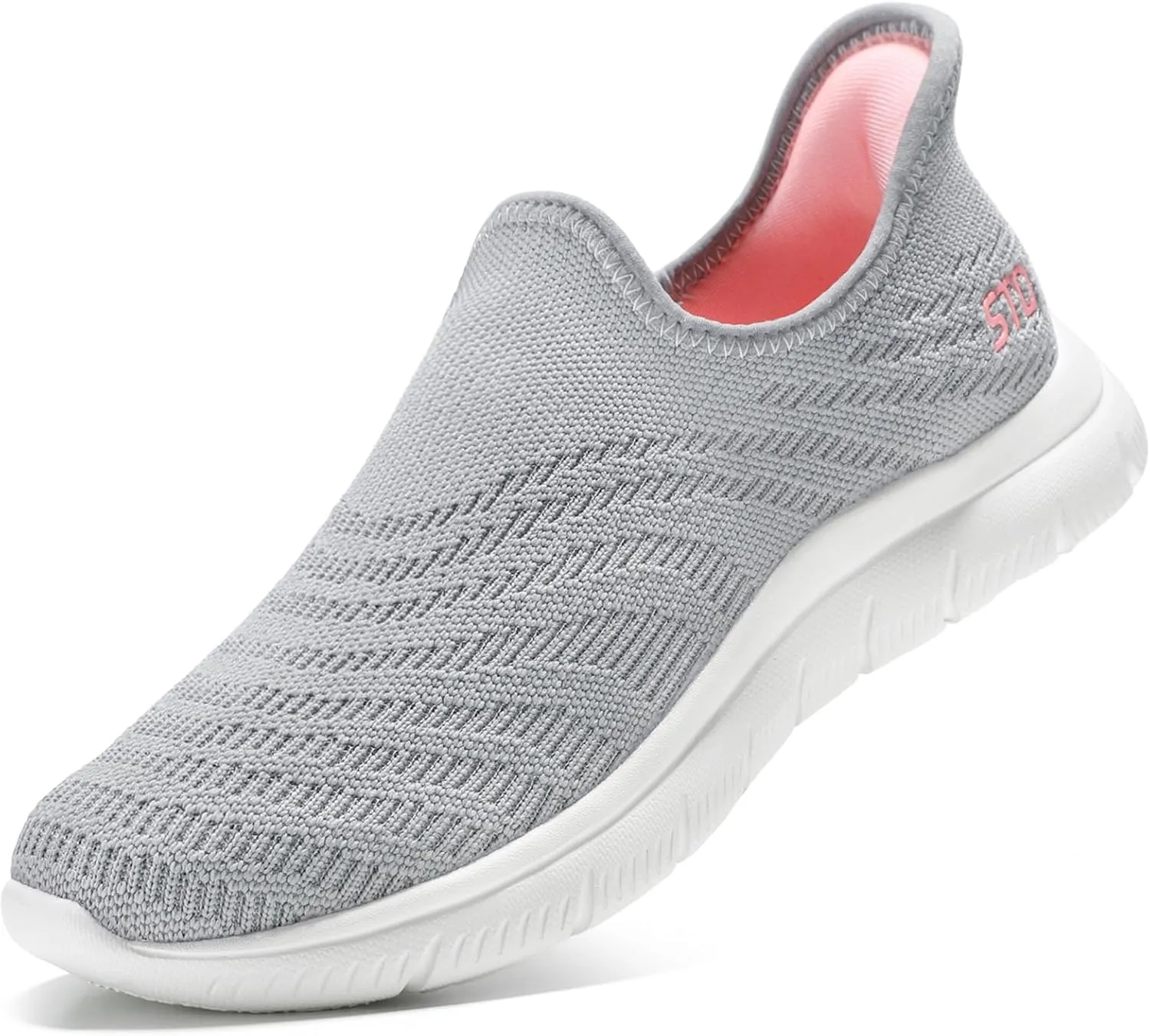 STQ Slip on Sneakers Women Walking Shoes Orthopedic Tennis Arch Support Orthopedic Maternity Elderly Plantar Fasciitis Standing Comfort Workout Travelling
