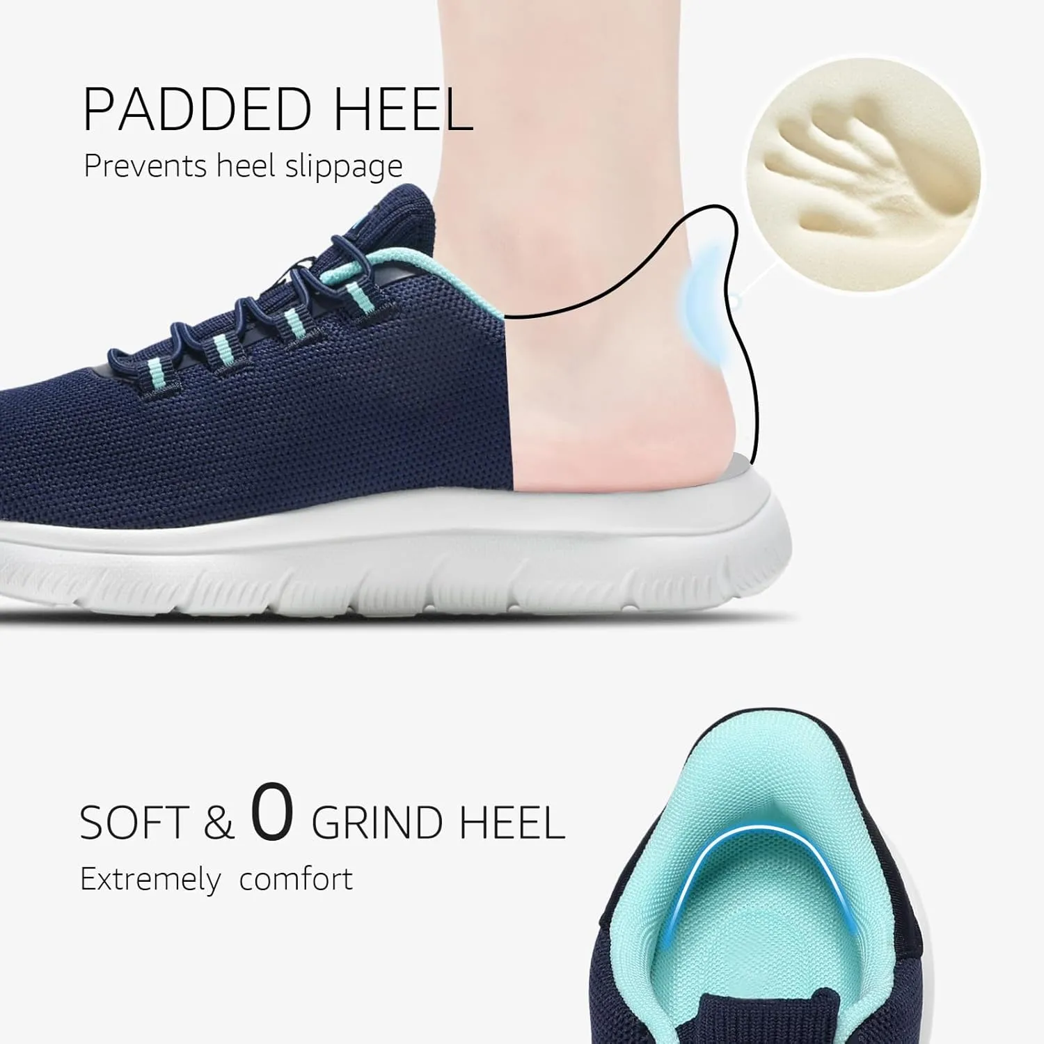 STQ Slip on Sneakers Womens Walking Shoes Tennis Orthopedic Arch Support Non Resistant Lightweight Comfort Maternity Pregnant Nurse