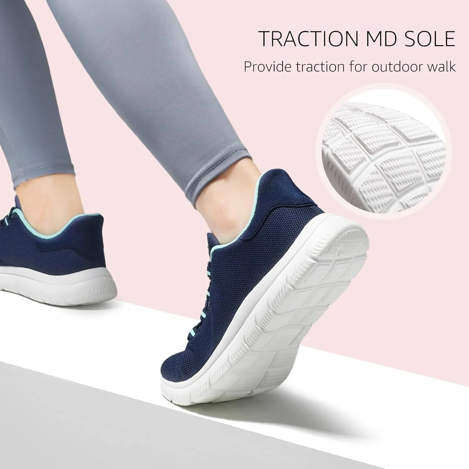STQ Slip on Sneakers Womens Walking Shoes Tennis Orthopedic Arch Support Non Resistant Lightweight Comfort Maternity Pregnant Nurse
