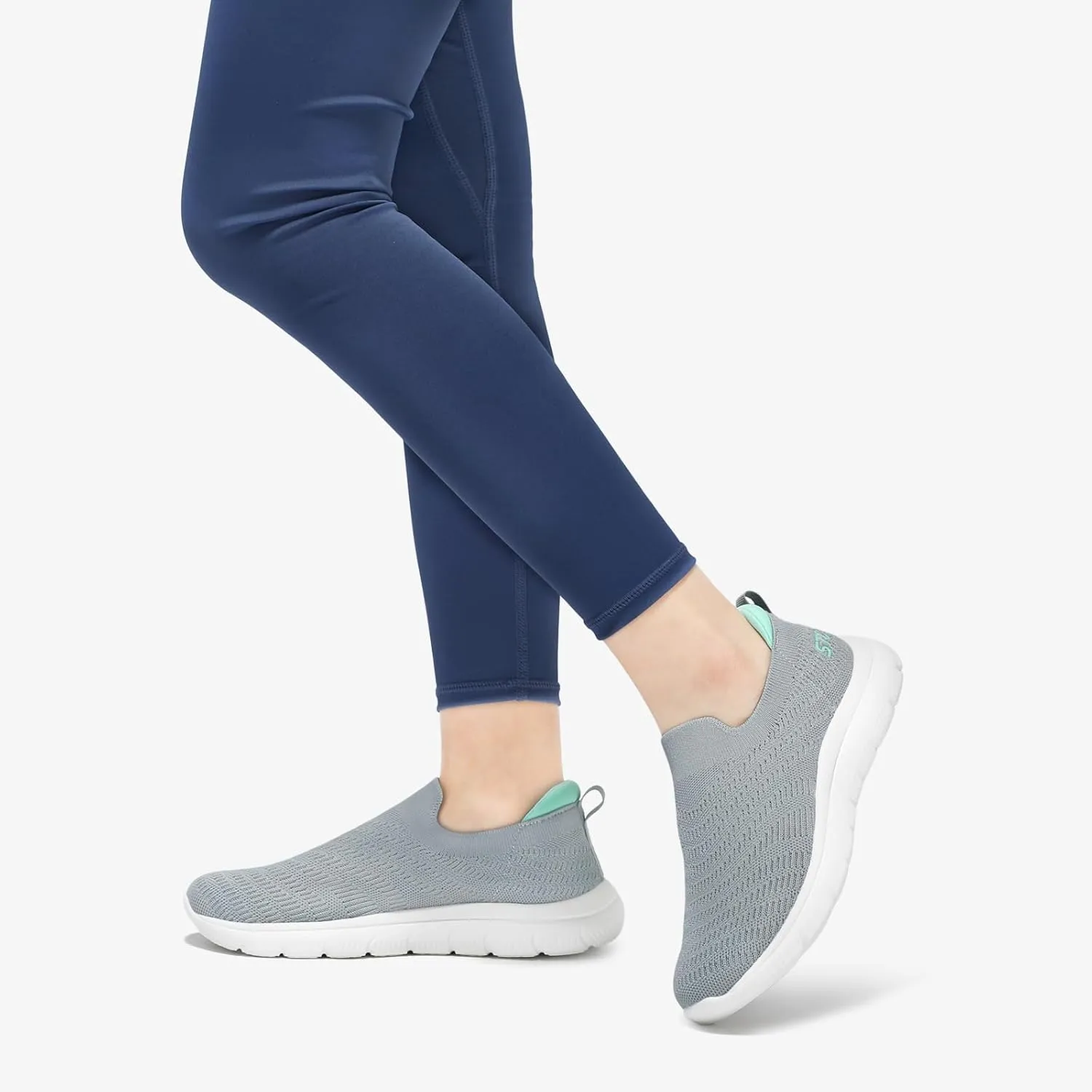 STQ Walking Shoes for Women Arch Support Comfort Lightweight Slip on Sneakers with Memory Foam