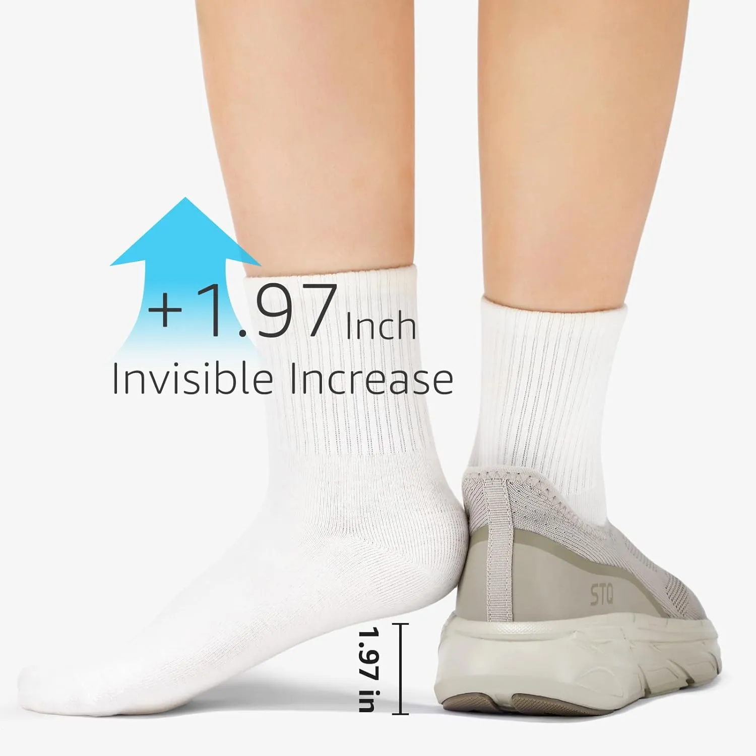 STQ Walking Shoes for Women Supportive Cushioned Mesh Shoes Casual Slip on Sneakers Orthopedic Arch Support Slip Resistant Work Shoes for Pregnancy Nurse Standing All Day