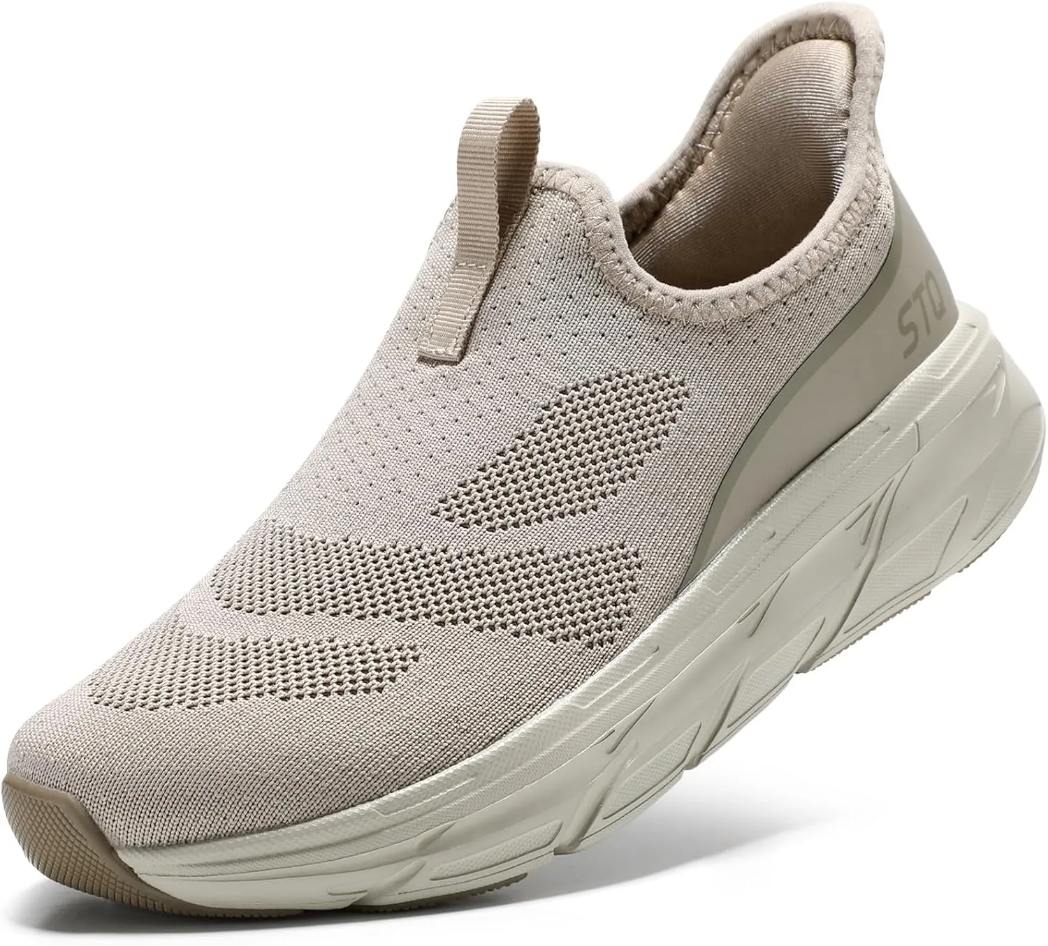 STQ Walking Shoes for Women Supportive Cushioned Mesh Shoes Casual Slip on Sneakers Orthopedic Arch Support Slip Resistant Work Shoes for Pregnancy Nurse Standing All Day