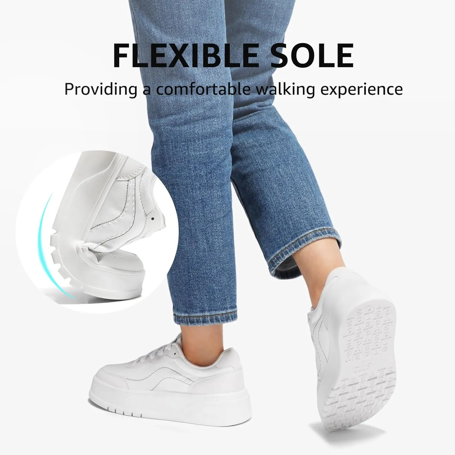 STQ Womens Platform Sneakers Fashion Casual Shoes Trendy Chunky Sneakers for Plantar Fasciitis