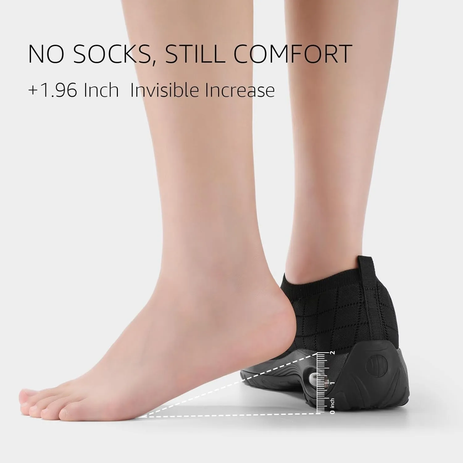 STQ Womens Walking Shoes with Arch Support Non Slip Work Shoes Quilted Slip on Sock Sneakers