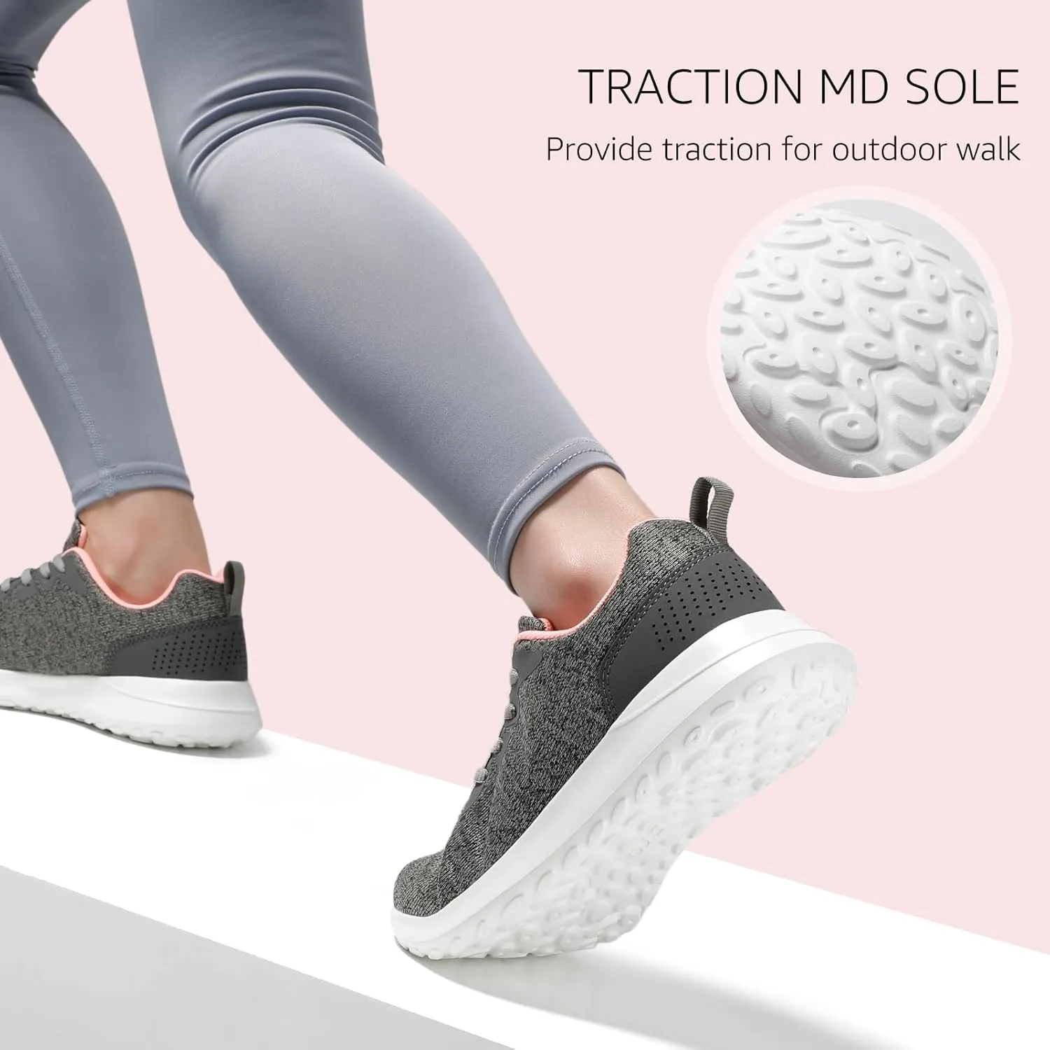 STQ Womens Water Resistant Walking Shoes with Arch Support Athletic Tennis Sneakers
