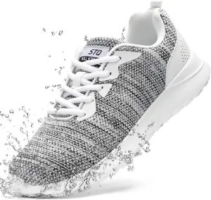 STQ Womens Water Resistant Walking Shoes with Arch Support Athletic Tennis Sneakers