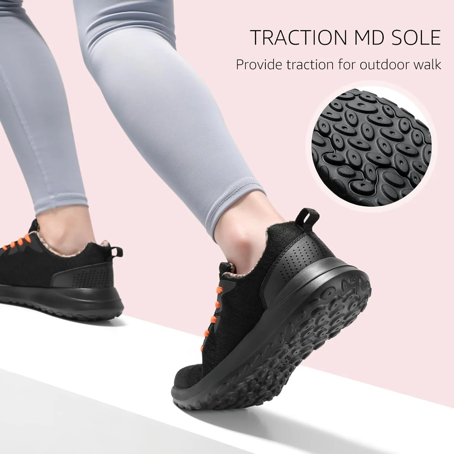 STQ Womens Water Resistant Walking Shoes with Arch Support Athletic Tennis Sneakers
