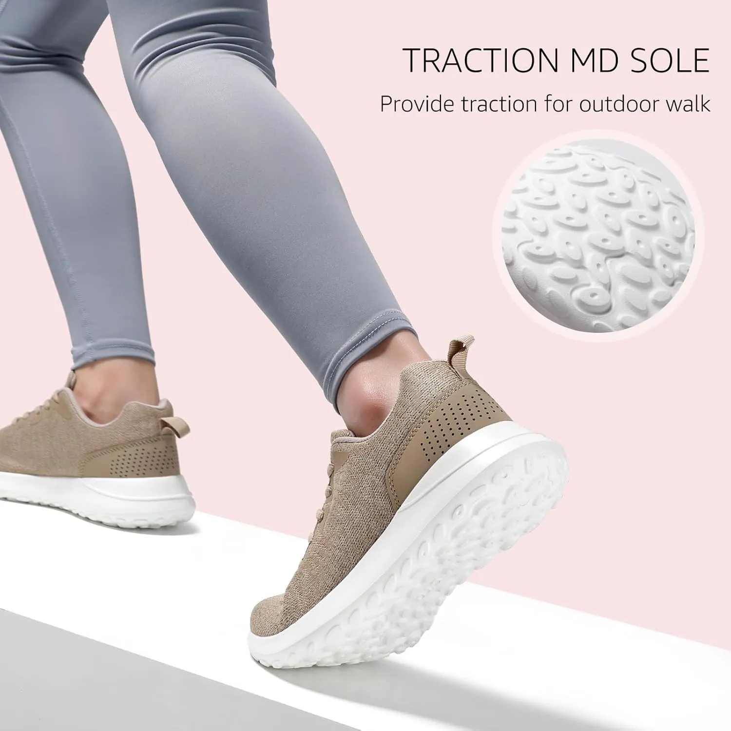 STQ Womens Water Resistant Walking Shoes with Arch Support Athletic Tennis Sneakers