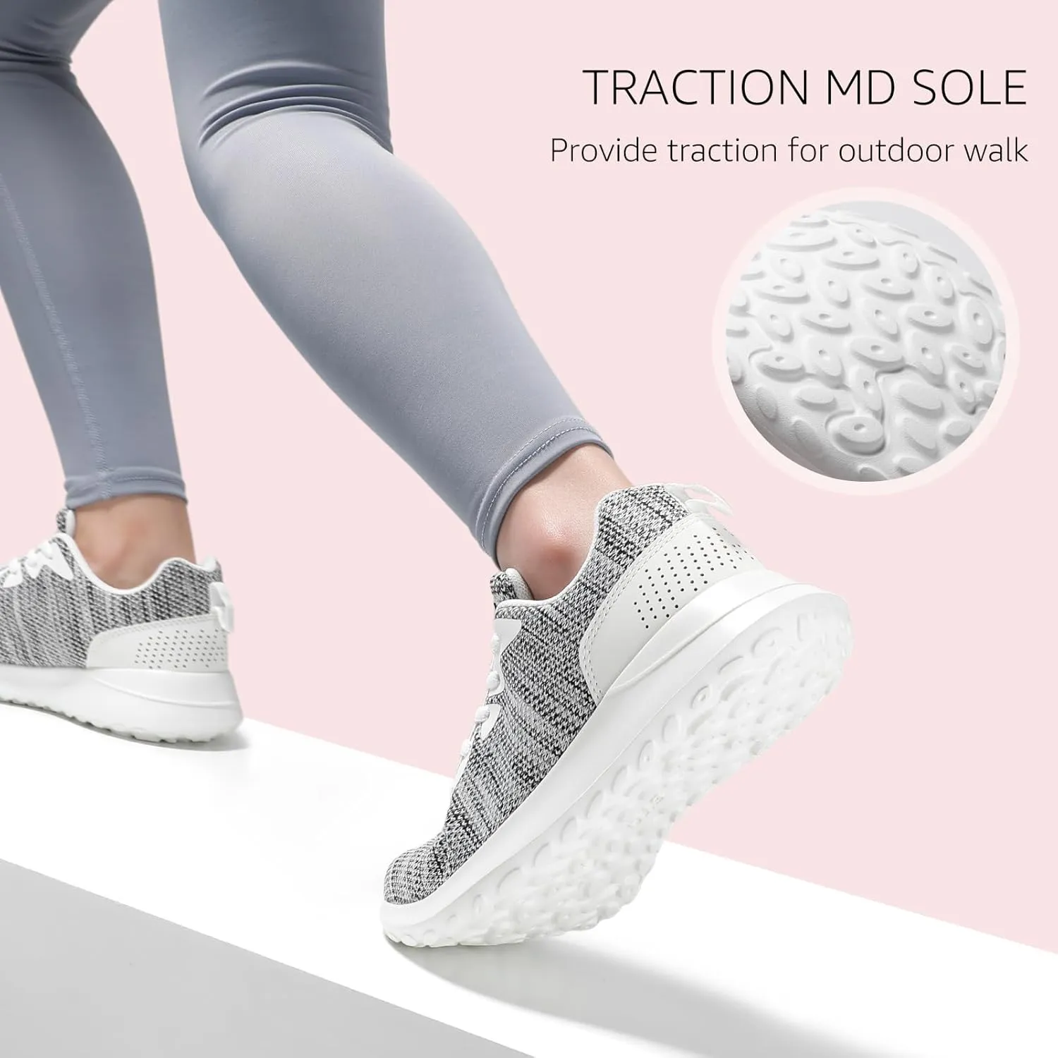 STQ Womens Water Resistant Walking Shoes with Arch Support Athletic Tennis Sneakers