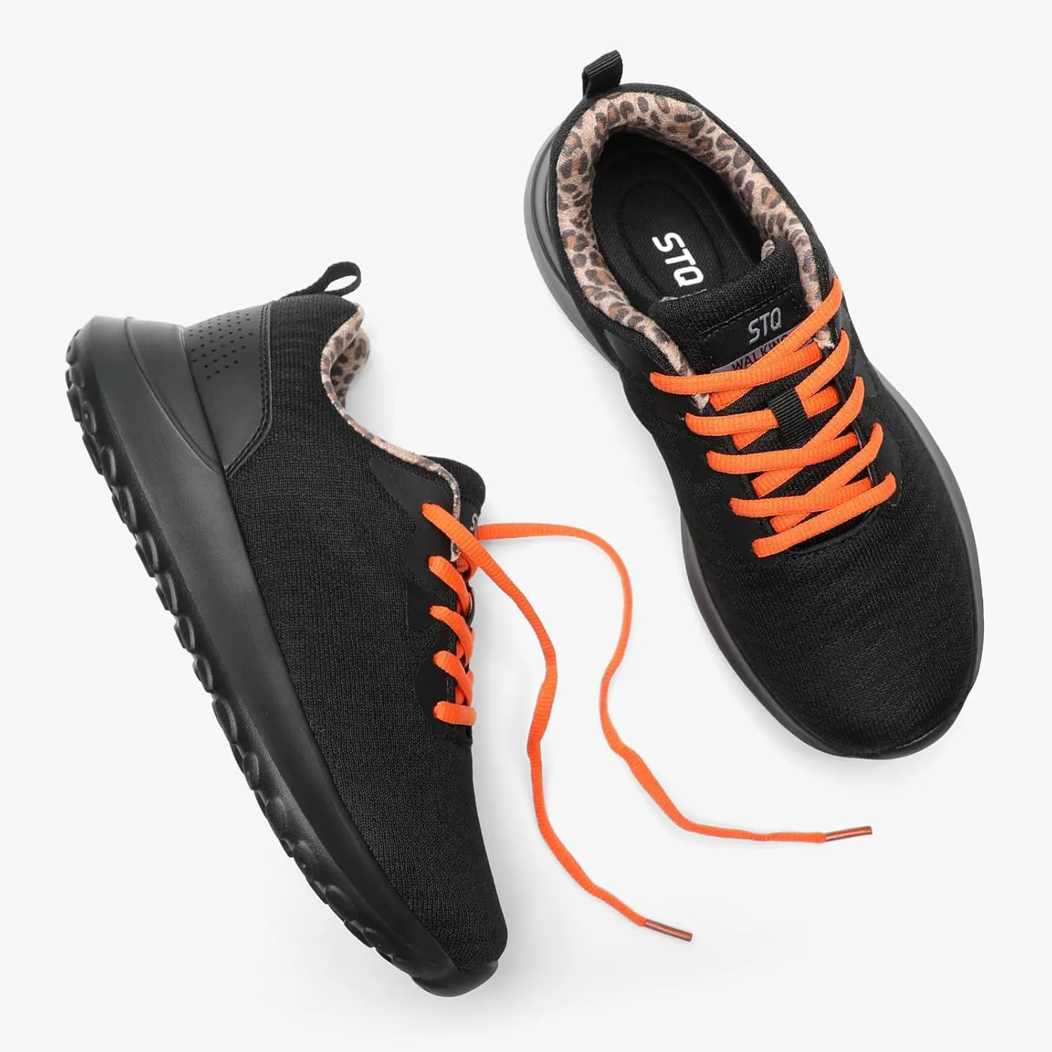 STQ Womens Water Resistant Walking Shoes with Arch Support Athletic Tennis Sneakers