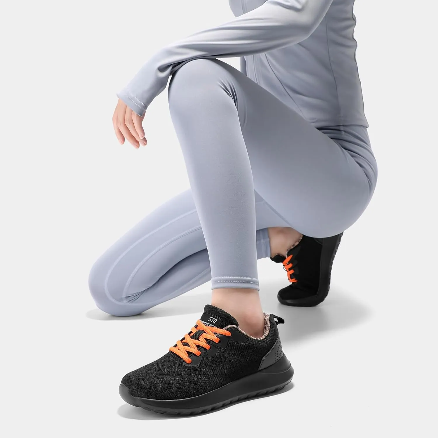 STQ Womens Water Resistant Walking Shoes with Arch Support Athletic Tennis Sneakers