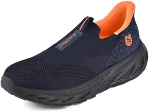 SUADEX Hands Free Slip On Steel Toe Shoes Indestructible Arch Support Steel Toe Sneakers Lightweight Work Safety Shoes Puncture Proof Composite Toe